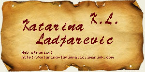 Katarina Lađarević vizit kartica